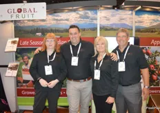 Tanya Rowter, Andre Bailey, Laurel Angebrandt and Mike Isola with Global Fruit, exporter of Canadian cherries.